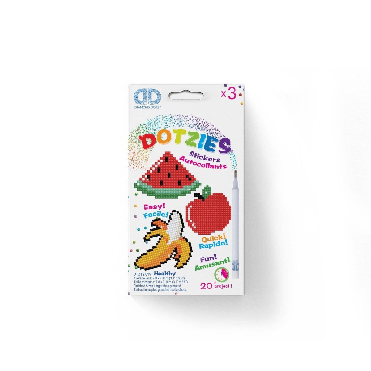 Diamond Dotz Dotzies Stickers - Healthy - Pages & Parcels