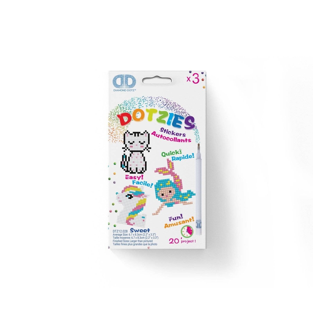 Diamond Dotz Dotzies Stickers - Sweet - Pages & Parcels