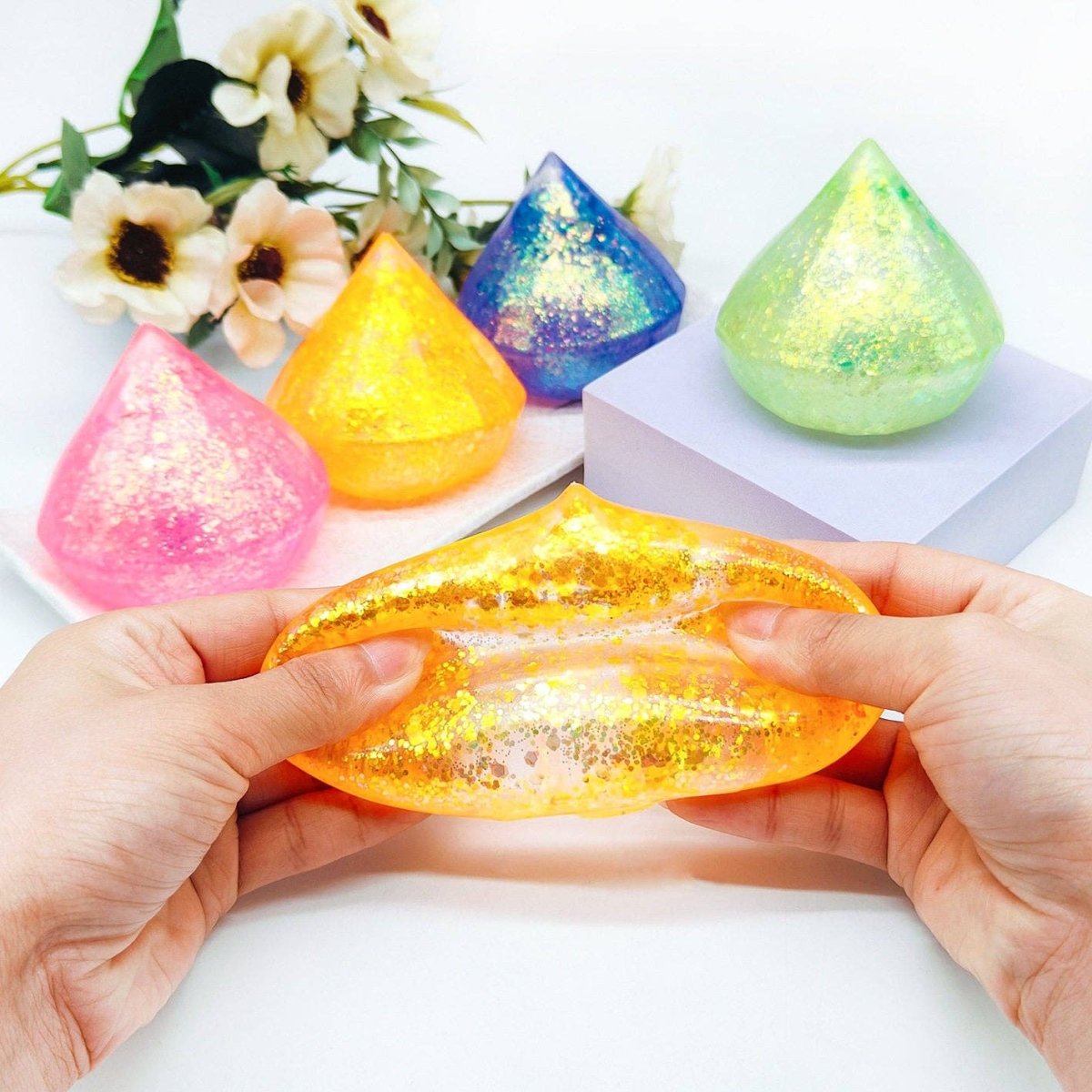 Diamond Squeeze Toy Malt Sugar Slow Rising Stress Relief - Pages & Parcels
