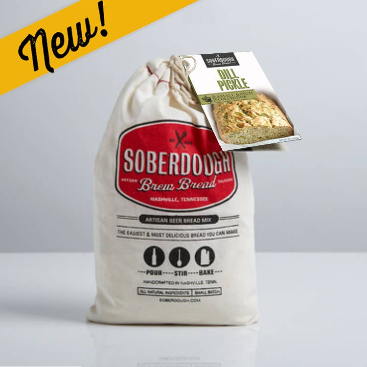 Package of Soberdough Dill Pickle beer bread mix