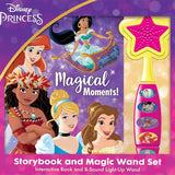Disney Princess Moana, Belle, Cinderella, and more! - Magical Moments! Storybook and Magic Wand Toy Sound Book Set - PI Kids cover image