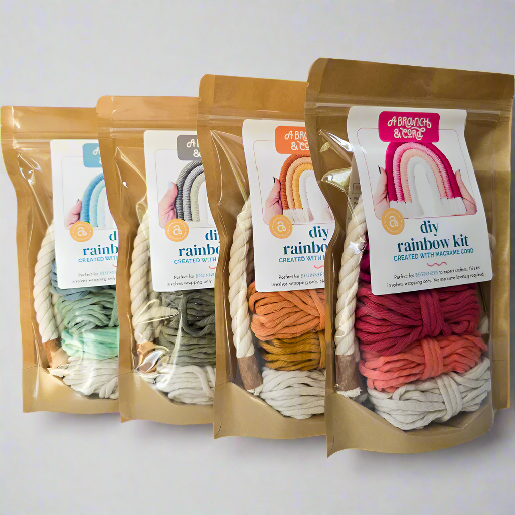 DIY Rainbow Wall Hanging Kit - Pages & Parcels