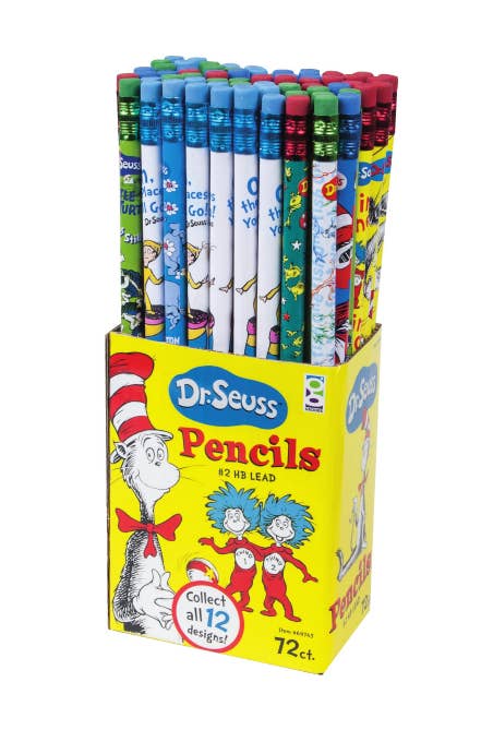 Dr. Seuss Assorted Pencils 72/ds - Pages & Parcels