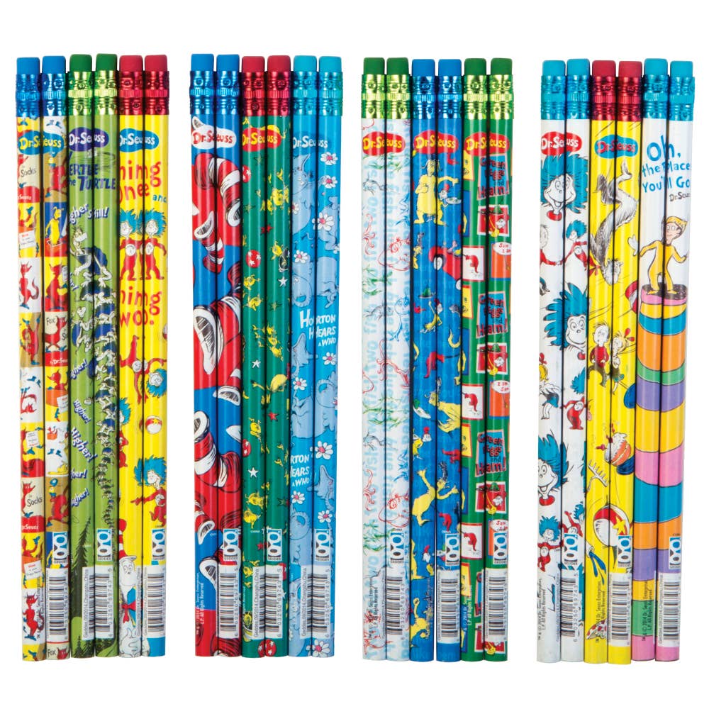 Dr. Seuss Assorted Pencils 72/ds - Pages & Parcels