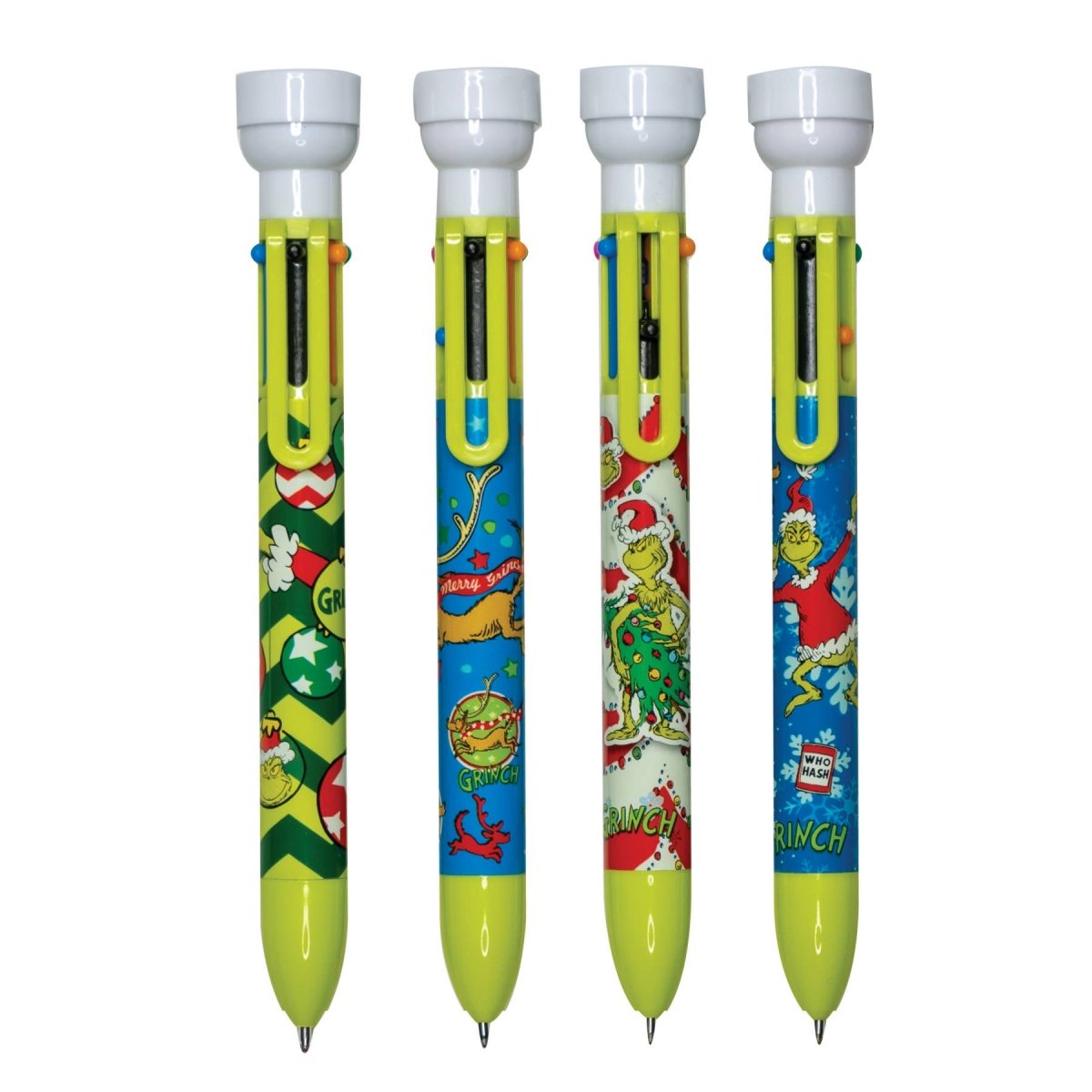 DR. SEUSS™ THE GRINCH 6 - COLOR PEN W/STAMPER 2CT - Pages & Parcels