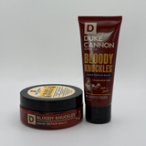 Duke Cannon Bloody Knuckles hand repair balm packaging on a white background