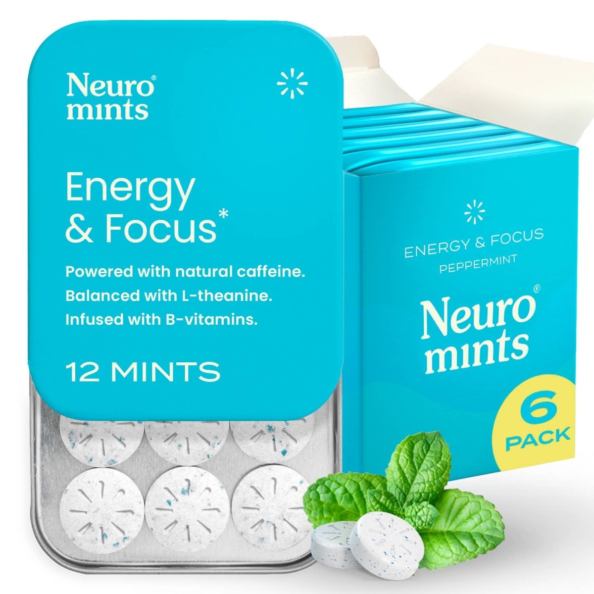 Energy & Focus Mints | Peppermint - Pages & Parcels