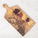 Etched Deer Serving Mango Wood Board - Pages & Parcels