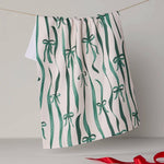 Falling Ribbon Tea Towel - Holiday 2026 - Pages & Parcels
