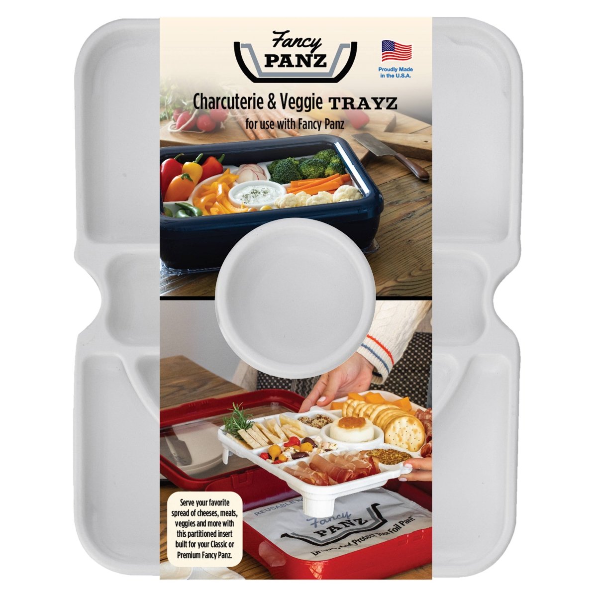 Fancy Panz® Accessory - Charcuterie / Veggie Tray Insert - Pages & Parcels