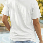 Faux Patchwork Printed US Flag Casual Tee - Pages & Parcels