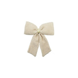 Faux Sherpa Clip-on Bow - Pages & Parcels
