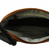 Faux Suede Cuff Handle Tassel Wristlet/Clutch: Black Brown - Pages & Parcels