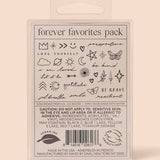 Forever Favorites Temporary Tattoo Pack