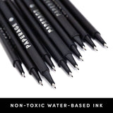 Felt Tip Fine Liner Pen Set – 12pk with Case - Pages & Parcels