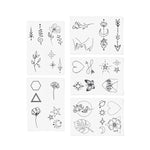 Fine Line Temporary Tattoo Pack - Pages & Parcels