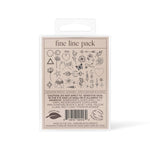 Fine Line Temporary Tattoo Pack - Pages & Parcels