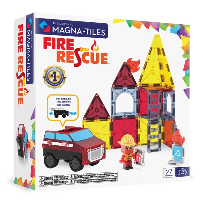 Fire Rescue 27 - Piece Set | Magna Tiles - Pages & Parcels