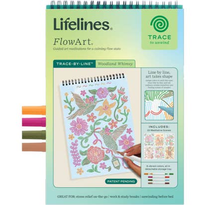 FlowArt: Trace - By - Line, Woodland Whimsy | Lifeline - Pages & Parcels