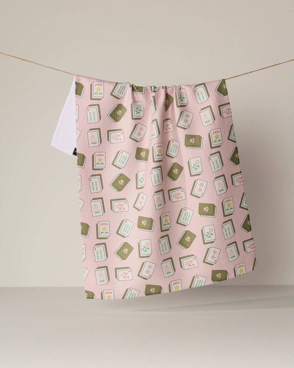 Flower Tiles Tea Towel - Pages & Parcels