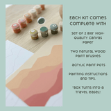 Flowers Paint by Number Kit + Easel for Kids | Breathe People - Pages & Parcels