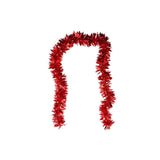 Red foil leaf garland