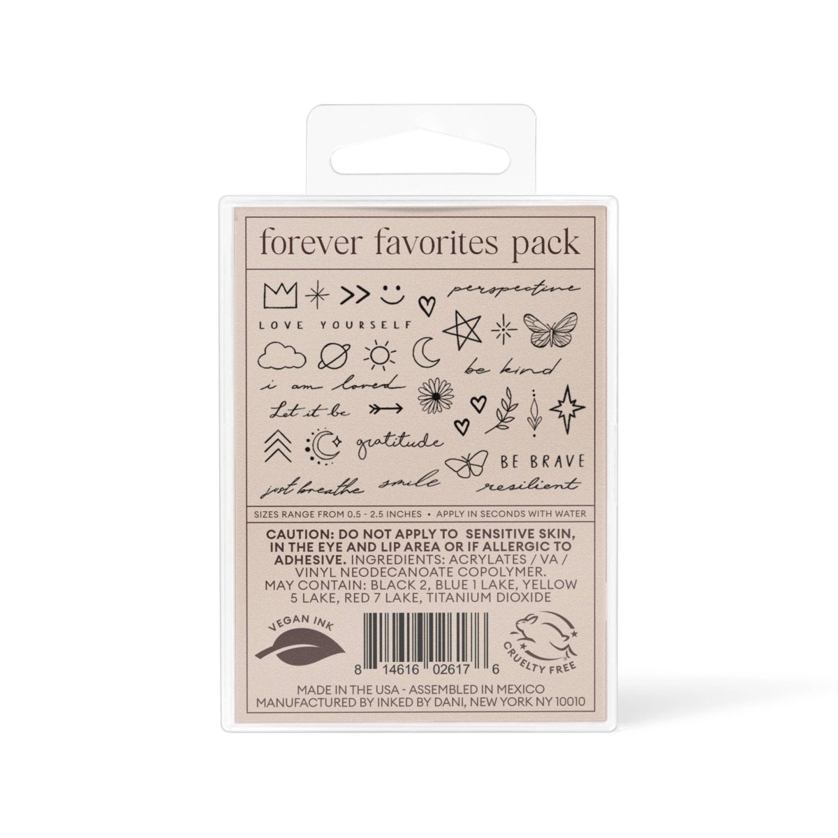 Forever Favorites Temporary Tattoo Pack - Pages & Parcels