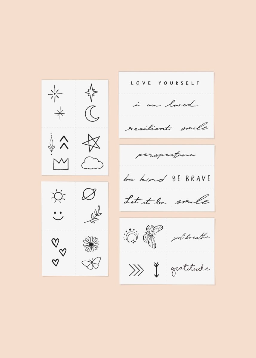 Forever Favorites Temporary Tattoo Pack - Pages & Parcels