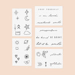 Forever Favorites Temporary Tattoo Pack - Pages & Parcels