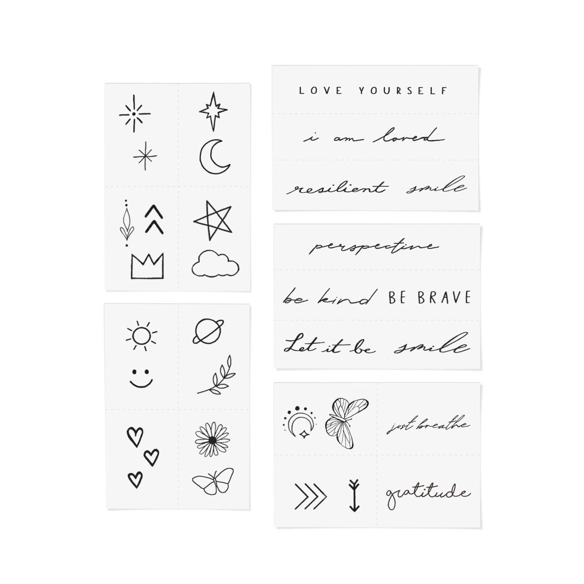 Forever Favorites Temporary Tattoo Pack - Pages & Parcels