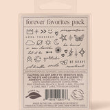 Forever Favorites Temporary Tattoo Pack - Pages & Parcels