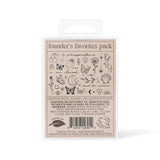 Founders Favorites Temporary Tattoo Pack - Pages & Parcels