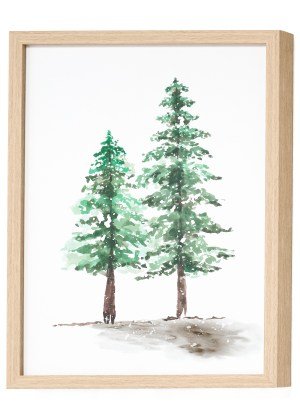 Framed Print Tree Wood - Pages & Parcels