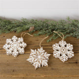 Frosty Snowflake Ornaments - Pages & Parcels