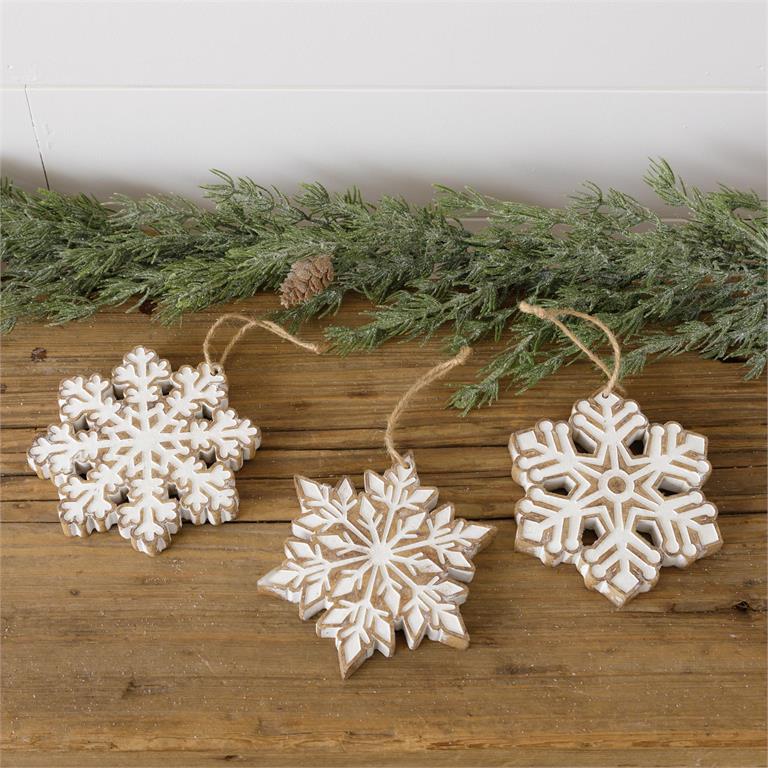 Frosty Snowflake Ornaments - Pages & Parcels