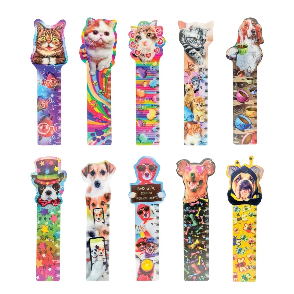 FURRY FRIENDS LENTICULAR BOOKMARK 50/BAG - Pages & Parcels