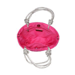 Gaia Mini Straw Tote With Rhinestone Handle - Pages & Parcels