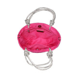 Gaia Mini Straw Tote With Rhinestone Handle - Pages & Parcels