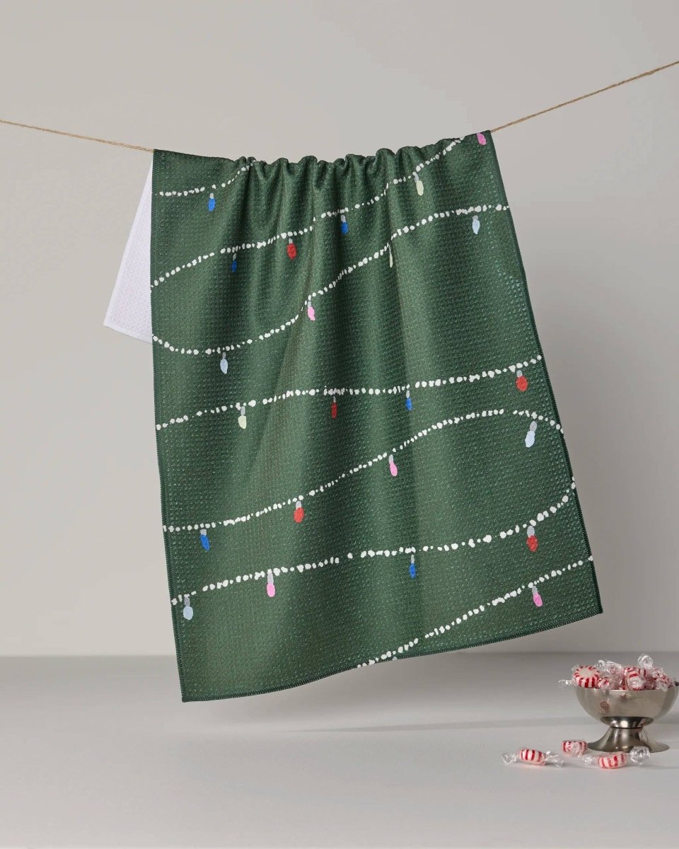 Garland Glow Tea Towel - Holiday 2026 - Pages & Parcels