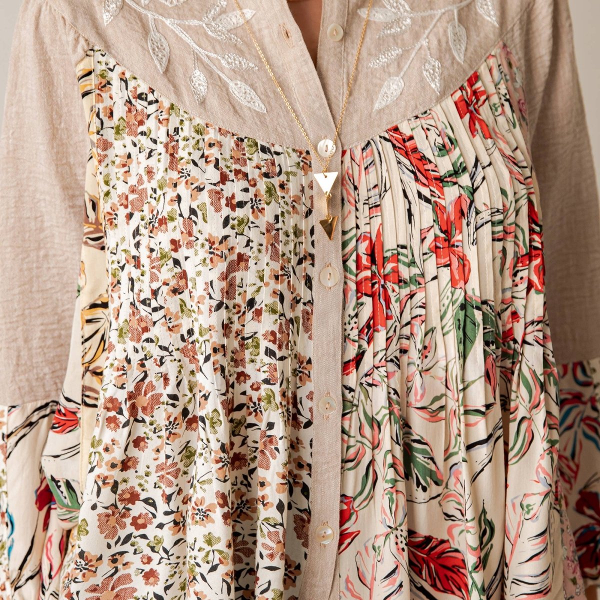 Garnet Ruffled Sheer Button Top - Pages & Parcels