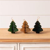 Gold Tipped Honeycomb Tree Ornaments - Pages & Parcels