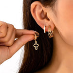 Gold-Tone Hoop Earring Trio Set - Pages & Parcels