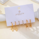 Gold-Tone Hoop Earring Trio Set - Pages & Parcels