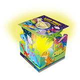 Good Night, My Little Dinosaur (Happy Fox Books) Pop-Up Bedtime Story Book Twists Up into a Paper Night Light with a Rechargeable USB-C LED Lamp - Rhyming Dinosaur Book for Kids and Toddlers cover image