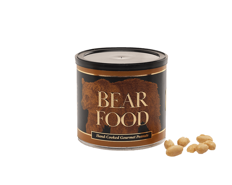Bag of Bear Food hand-cooked gourmet peanuts, lightly salted
