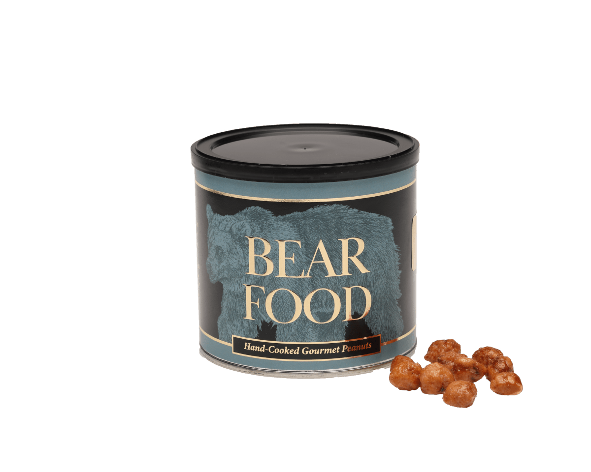 Bag of Bear Food Butter Toasted Gourmet Peanuts with a sweet toffee coating