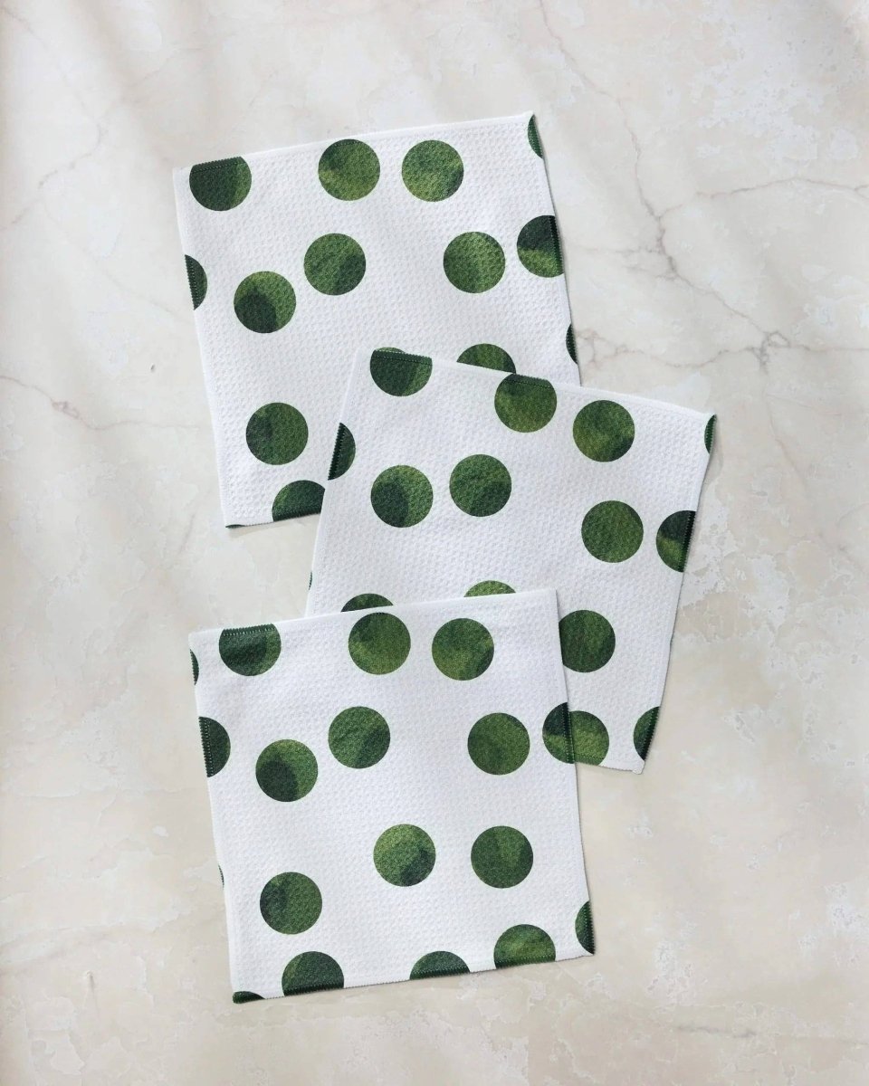 Grass Polka Dishcloth Set - Pages & Parcels