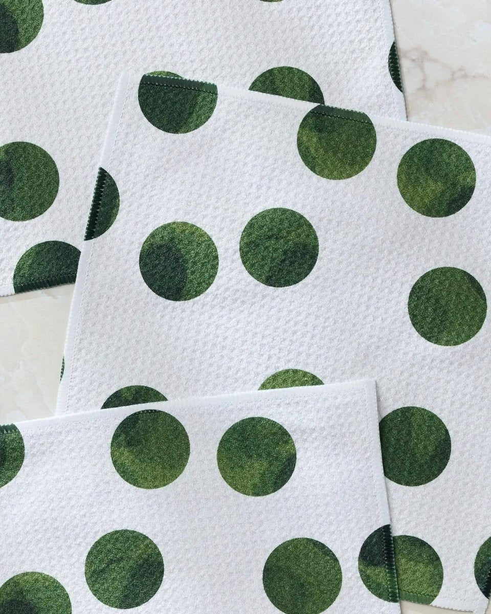 Grass Polka Dishcloth Set - Pages & Parcels
