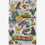 Greetings From Wisconsin Tea Towel - Pages & Parcels