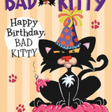 Happy Birthday, Bad Kitty (paperback black-and-white edition) cover image